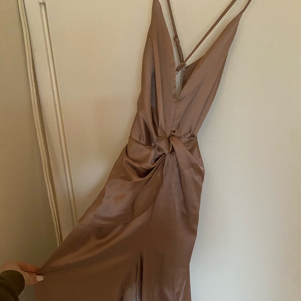 ASOS Mauve twist front jumpsuit